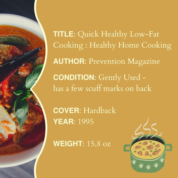 β€οΈVINTAGE 1995 - Prevention Magazine's Quick & Healthy Low-Fat Cooking - Picture 2 of 7